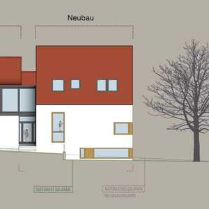 Konzept und Lichtplanung Anbau Kindergarten als Hanghaus mit Blick ins Grüne