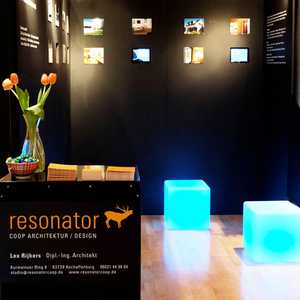 Entwurf, Lichtplanung und Design mobiler Messestand, Planung Architekt Aschaffenburg